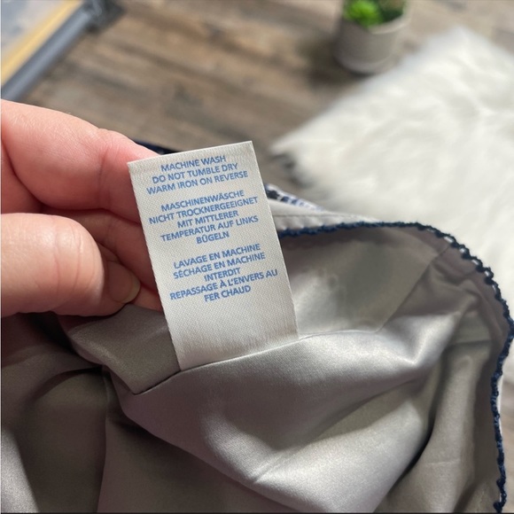 Boden Millie Tree A-Line Blue Skirt, 8 - Picture 8 of 10